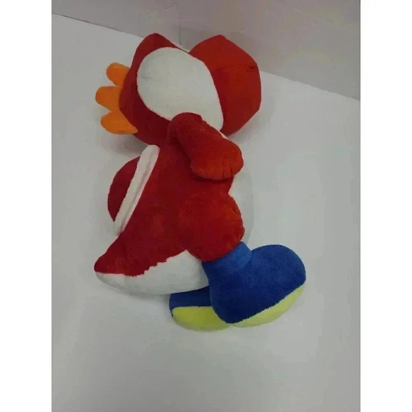 Super Mario Bros. Red Yoshi Dinosaur Dragon Plush 15" Stuffed Animal Nintendo - Picture 4 of 11